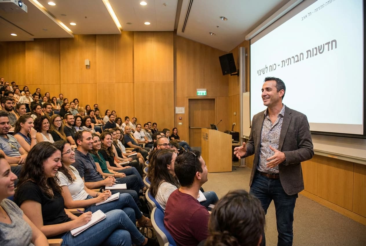 אלעד יעקובוביץ׳ על הבמה