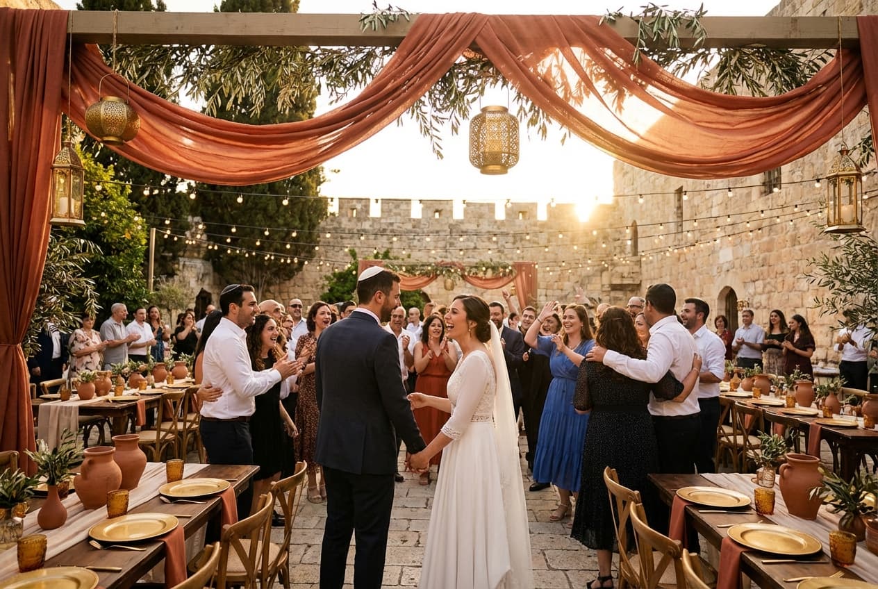 חתונה - זוג שמצא אהבה דרך אומנות הקשר